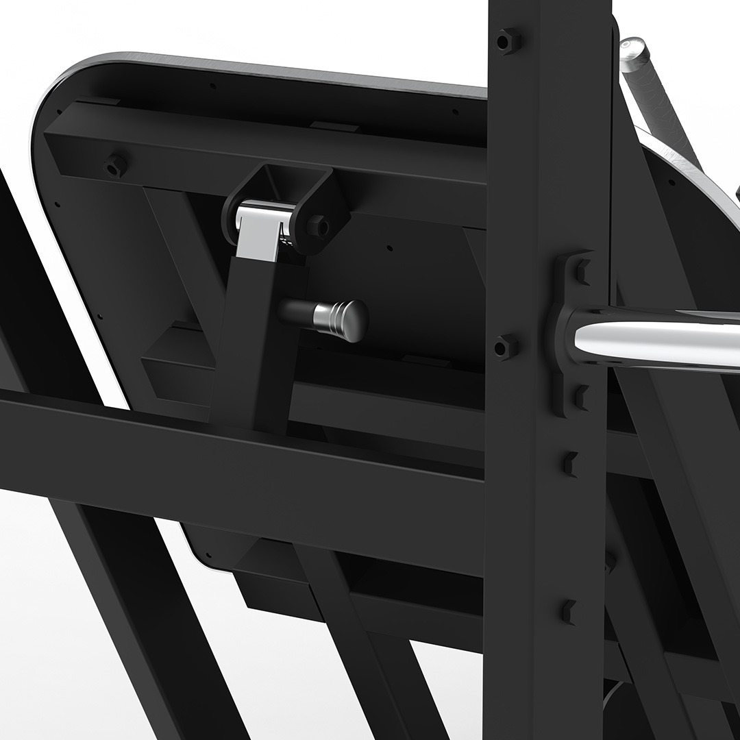 Adjustable Foot Plate Back Lock safety Pendulum Squat for gyms Heavy duty double support stable and safe commercial grade