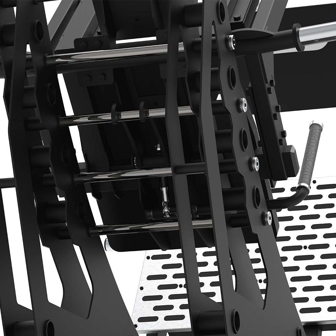 Back Lock safety Pendulum Squat for gyms Heavy duty double support stable and safe commercial grade