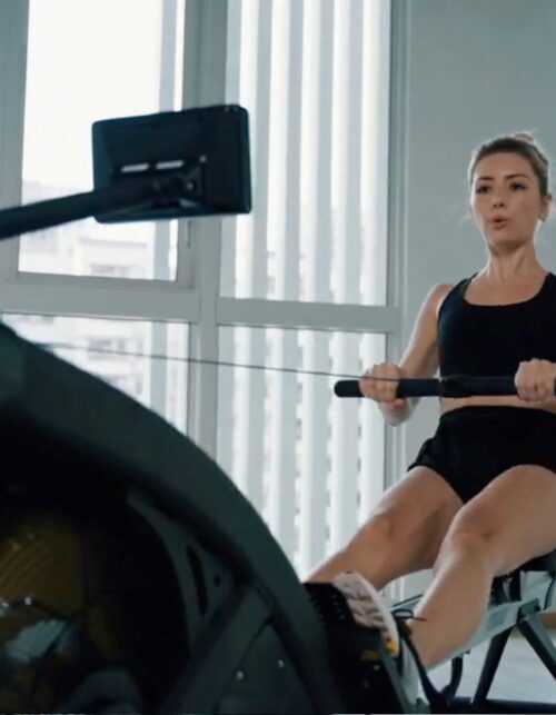 Hyperon Air Rower commercial grade for gyms functional training for hitt and Hyrox lady