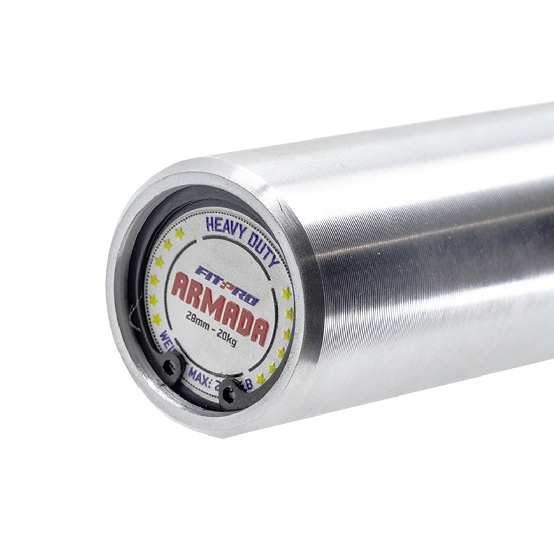 bumper_0001_Glutezone-18.jpg Armada Heavy Duty Olympic Barbell: 2000 lb Max Capacity for Strength Training & Weightlifting - Image 1