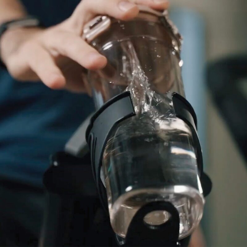 Hyperon Air Bike for high intensity training like HYROX water bottle holder