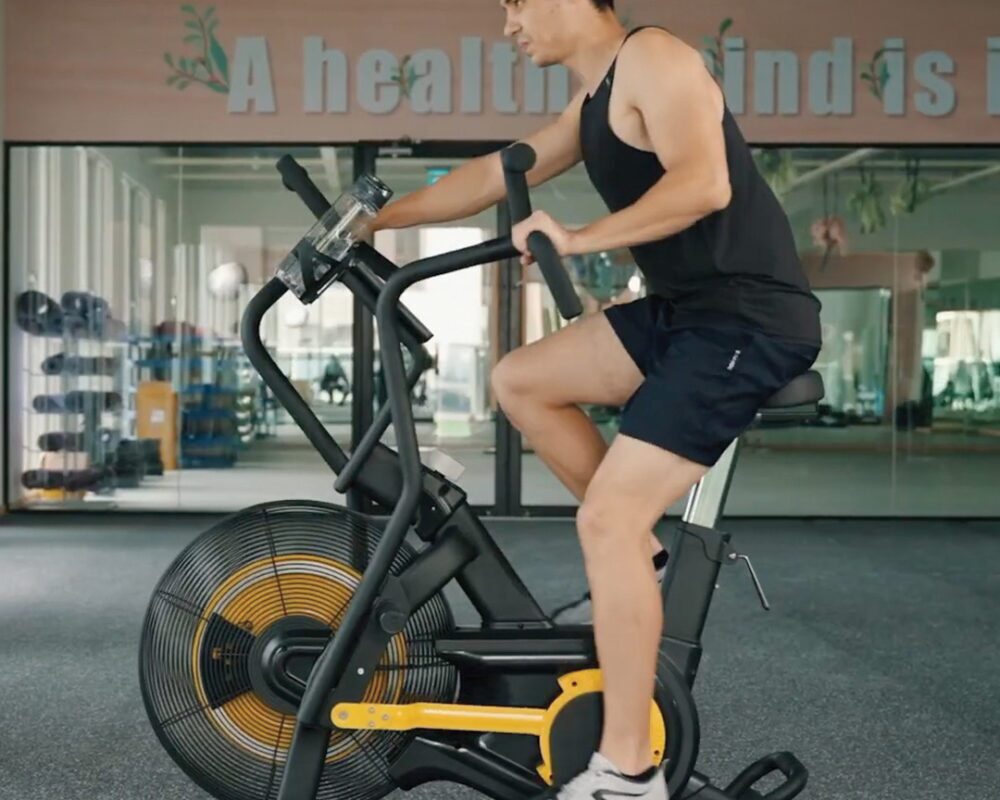 Hyperon Air Bike for high intensity training like HYROX Full Body