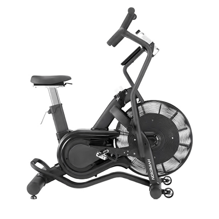 Hyperox Air Bike - Commercial air resistance fan bike designed for hybrid fitness training, endurance conditioning, and competition-style workouts. Built for demanding commercial gyms and performance training facilities.